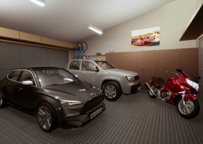 Garage 3D Illustration